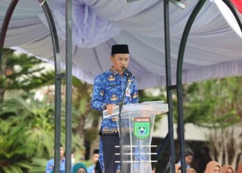 Sekda Tanah Bumbu Ambo Sakka Sampaikan Tujuh Amanat Presiden RI Pada HUT Korpri ke-53