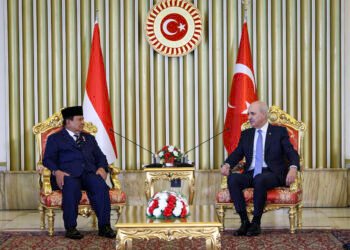 Presiden Prabowo Bertemu Ketua Parlemen Turkiye Numan Kurtulmuş di Ankara