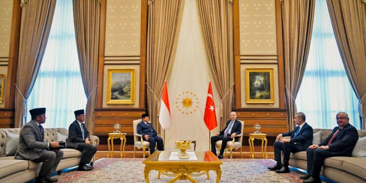 Hangat dan Penuh Persahabatan, Presiden Prabowo Gelar Pertemuan Tête-à-Tête dengan Presiden Erdoğan