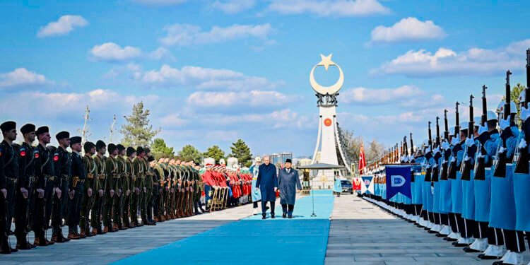 Upacara Meriah dan Penuh Kehormatan Sambut Presiden Prabowo di Istana Kepresidenan Turki