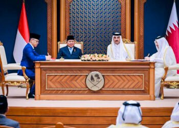 Presiden Prabowo dan Emir Qatar Saksikan Penandatanganan MoU Dialog Strategis RI–Qatar