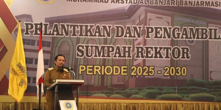 Pelantikan Rektor Uniska, Wakil Gubernur Hasnuryadi: Siapkan Generasi Muda yang Mampu Ciptakan Lapangan Kerja