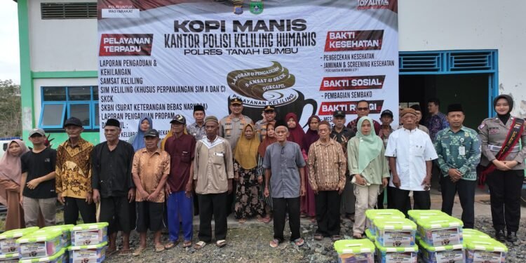 Polres Tanah Bumbu Gelar “Kopi Manis” untuk Layani Warga Desa Batu Meranti