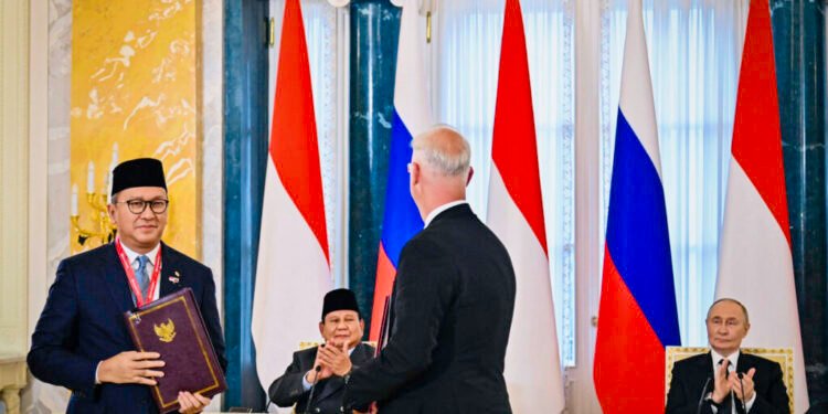 Presiden Prabowo dan Presiden Putin Saksikan Pertukaran MoU Strategis, Tegaskan Arah Baru Kemitraan Indonesia–Rusia