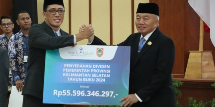 Pemprov Kalsel Terima Pembagian Dividen dari Bank Kalsel dan PT Bangun Banua