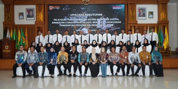 Pelatihan Pengembangan Sistem Informasi Digital Angkatan I Resmi Ditutup, Pemprov Kalsel Dorong Transformasi Digital Berkelanjutan
