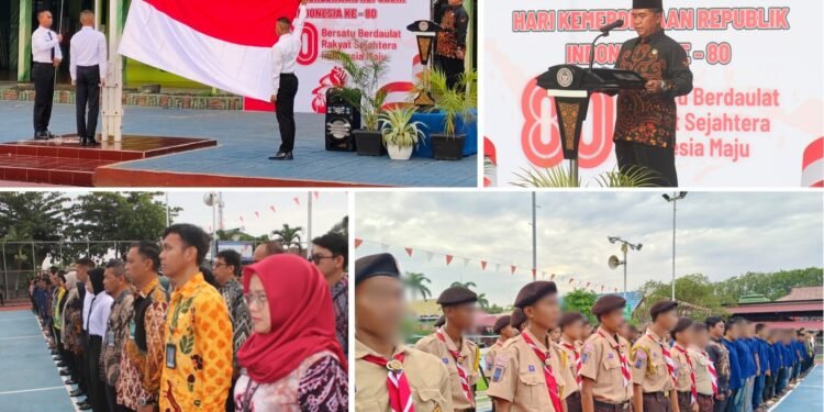Lapas Banjarmasin Gelar Upacara HUT ke-80 Republik Indonesia