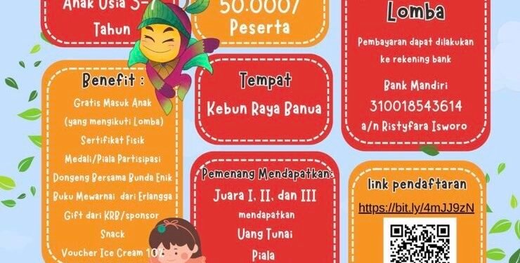 Lomba Mewarnai Anak, Kebun Raya Banua Dorong Kreativitas dan Kepedulian Lingkungan
