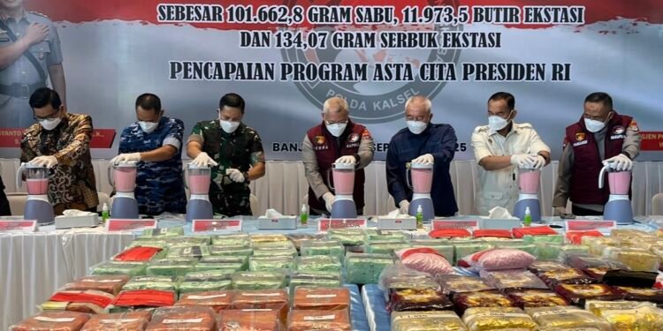 Polda Kalsel Kembali Ungkap Kasus Peredaran Narkotika, Berhasil Amankan 60 Tersangka