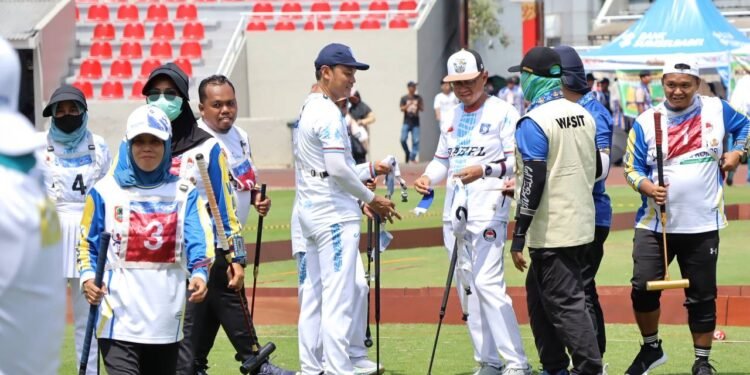 Tim Gateball Ganda Campuran KORPRI Kalsel Tembus 16 Besar PORNAS XVII, Kemenangan Dramatis Atas Babel