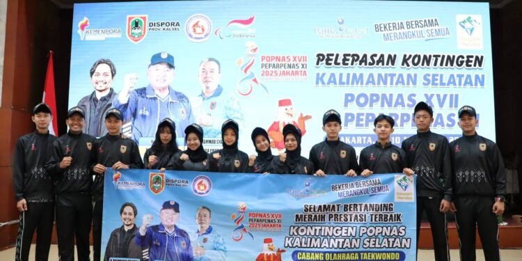 Kontingen Taekwondo Kalsel Siap Berlaga di POPNAS XVII Jakarta 2025