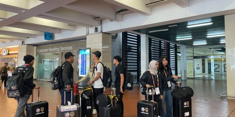 Kontingen POPNAS XVII Kalsel Tiba di Jakarta, Bawa Misi Ukir Prestasi dan Harumkan Banua