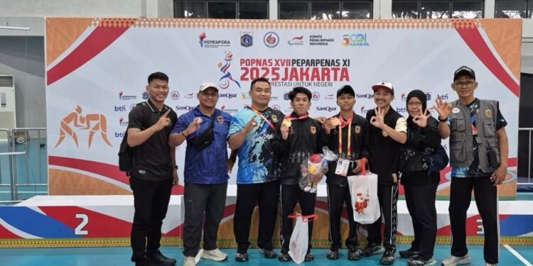Gulat Kalsel Raih Emas dan Perunggu di Hari Pertama POPNAS XVII 2025