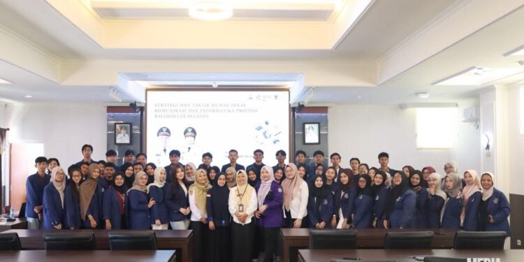 Diskominfo Kalsel Terima Kunjungan Mahasiswa UNISKA MAB dalam Studi Strategi dan Taktik Humas