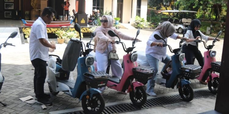 Pemprov Kalsel Serahkan 10 Sepeda Listrik dan 1 Mobil Buggy untuk Perkuat Layanan Anjungan Kalsel di TMII