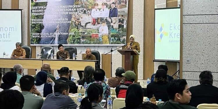 Kalsel Dorong SDM Unggul, Dispar Fasilitasi Sertifikasi Profesi Pariwisata