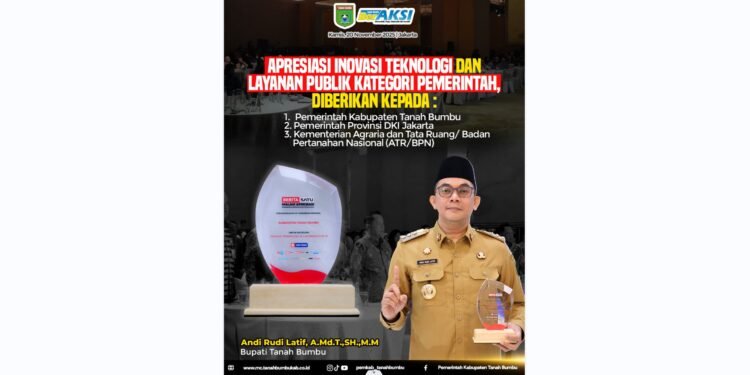 Tanah Bumbu Raih Apresiasi dari B-Universe atas Inovasi Layanan Publik Kategori Pemerintah