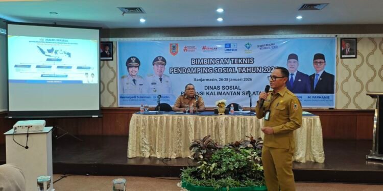 Dinsos Kalsel Gelar Bimtek Pendamping Sosial RST, UEP-P, PPSE dan Sembako se-Kalsel