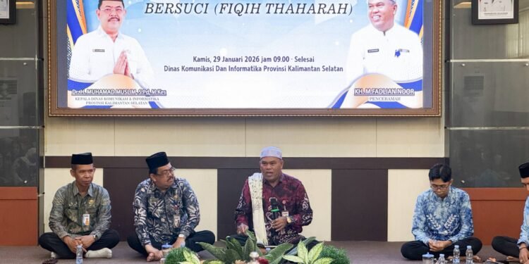 Diskominfo Kalsel Gelar Ceramah Agama Fiqih Thaharah, Perkuat Keseimbangan Spiritual ASN