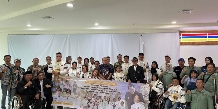 Pemprov Kalsel Sambut Kepulangan Atlet NPC Peraih Medali ASEAN Para Games Thailand