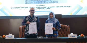 Bapenda dan Kantor Pertanahan Tanah Bumbu Tandatangani Perjanjian Kerja Sama, Bupati Andi Rudi Latif Beri Dukungan