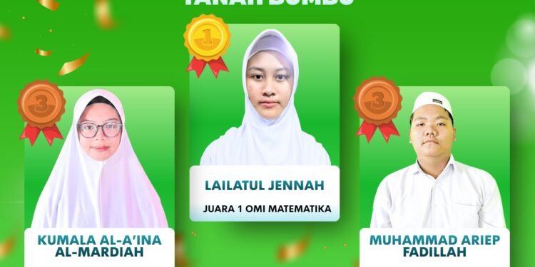 Siswa MA Nurul Hidayah Raih Juara OMI Tanah Bumbu, Tiga Pelajar Melaju ke Tingkat Provinsi