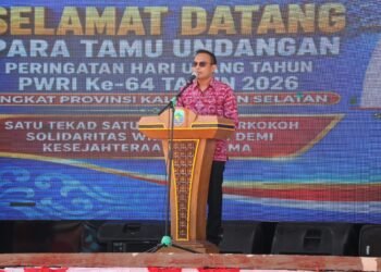 Pemkab Kotabaru Hadiri Perayaan Puncak HUT PWRI ke – 64 Se – Kalsel