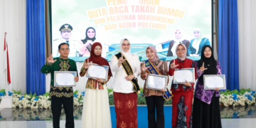 Andi Irmayani Rudi Latif Kukuhkan Duta Baca Tanah Bumbu