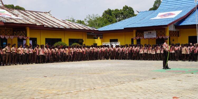 Sebanyak 409 Peserta Ikuti Upacara Kemah Bakti Pelajar Tahun 2026 di Kotabaru