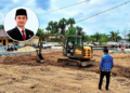 Ketua DPRD Tanah Bumbu Pinjamkan Excavator untuk SMAN 1 Batulicin, Bantu Bersihkan Lingkungan Sekolah