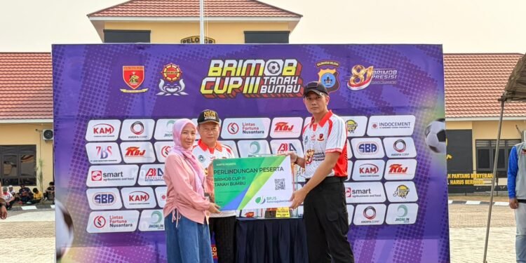 BPJS Ketenagakerjaan Batulicin Lindungi 586 Peserta Turnamen Brimob Cup III Tanah Bumbu